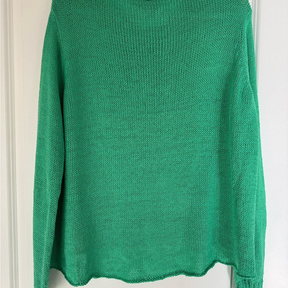 Wooden Ships Green Crew Neck Sweater - Picture 2 of 4
